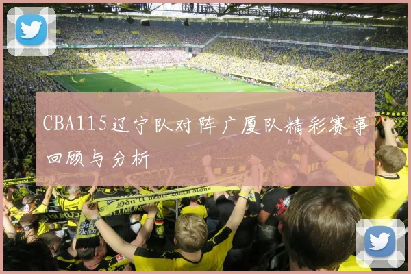 CBA115辽宁队对阵广厦队精彩赛事回顾与分析